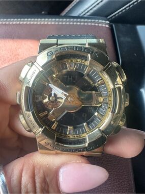 G-Shock Gold and Black Oversized Chronograph Watch